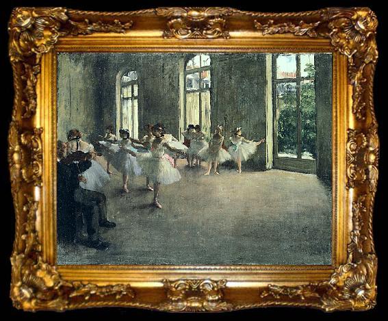 framed  Edgar Degas The Rehearsal, ta009-2